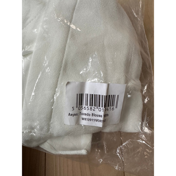 SERAPHINE Aayan Tuxedo Nursing Blouse Size 8 – Zip Front, Work Edit - Picture 9 of 9